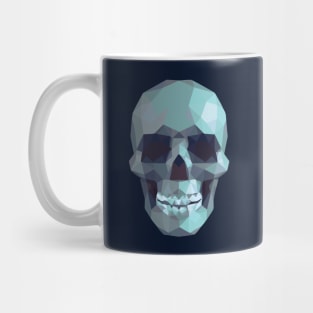 Turquoise Skull Low Poly Mug